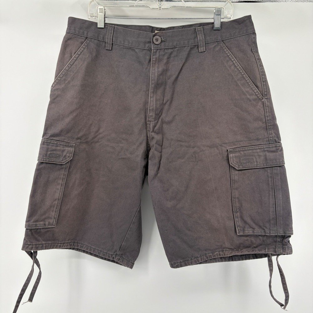 vtg Ecko Unltd Shorts Mens 40 Cargo Utility Gray Cotton Streetwear 12" Skater